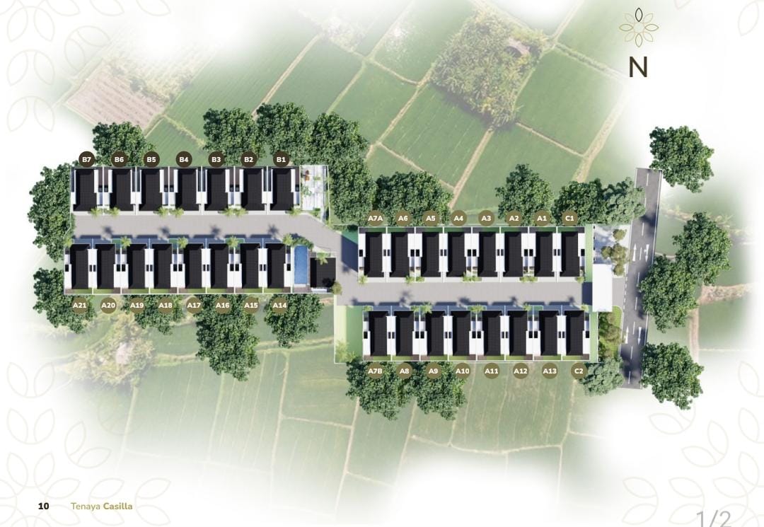 Siteplan Perumahan TENAYA CASILLA