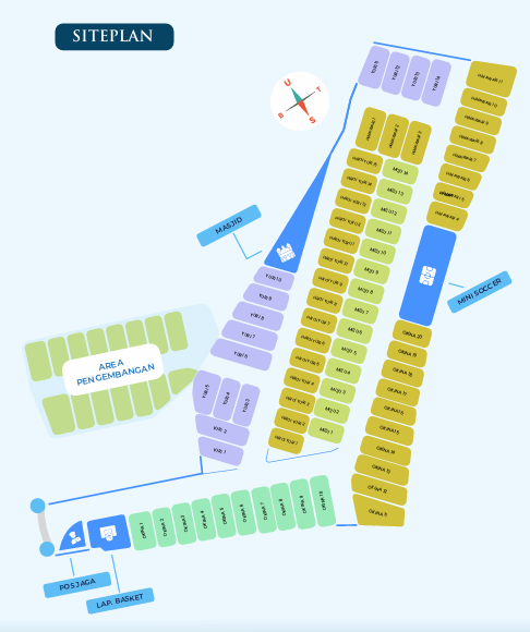 Siteplan Perumahan Kawa Living