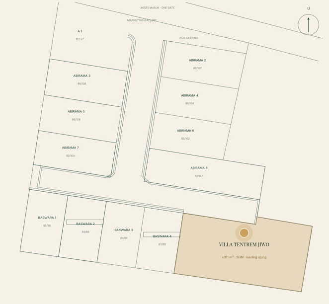 Siteplan Perumahan Tentrem Jiwo