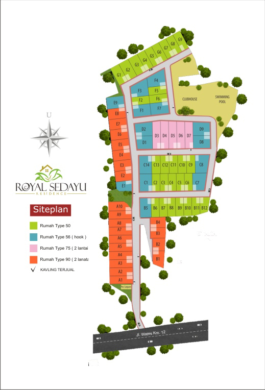 Siteplan Perumahan Royal Sedayu Residence