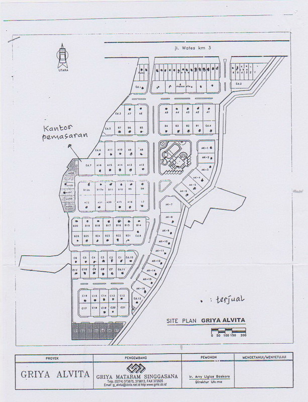 Siteplan Perumahan Griya Alvita